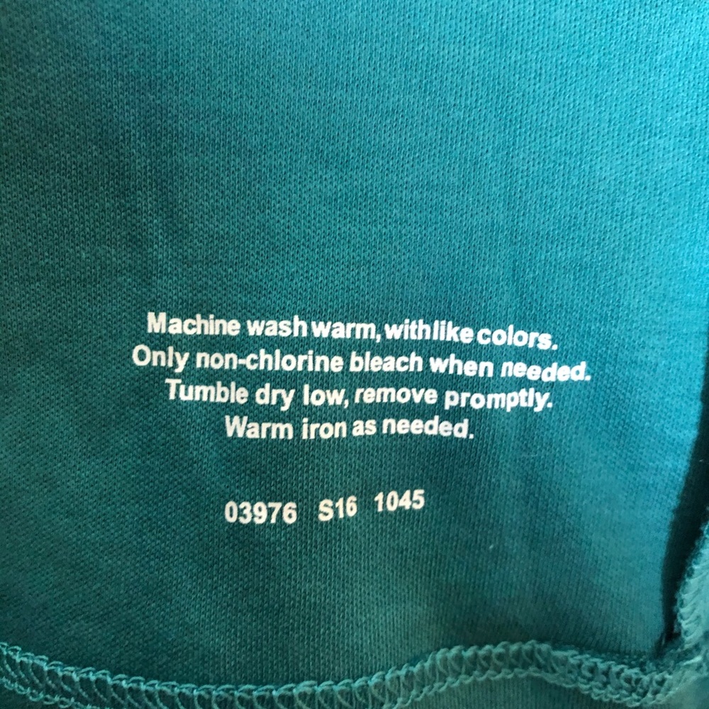 Fair Indigo Fair Trade Teal Green Jersey Dress S - Picture 4 of 4